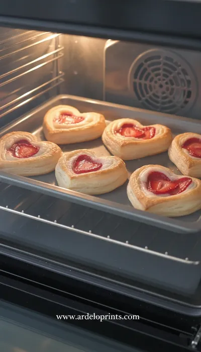 Strawberry Puff Pastry Danishes Recipe - ingredients preparation
