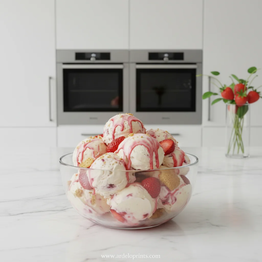 Strawberry Shortcake Ice Cream - feature image