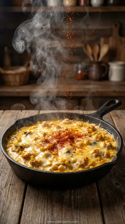 Street Corn Chicken Casserole Recipe - cooking process