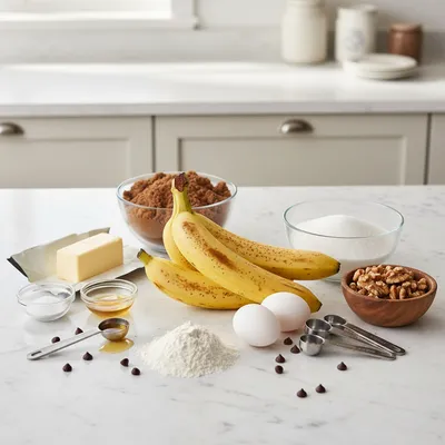 Sweet Banana Bread Blondies - cooking process