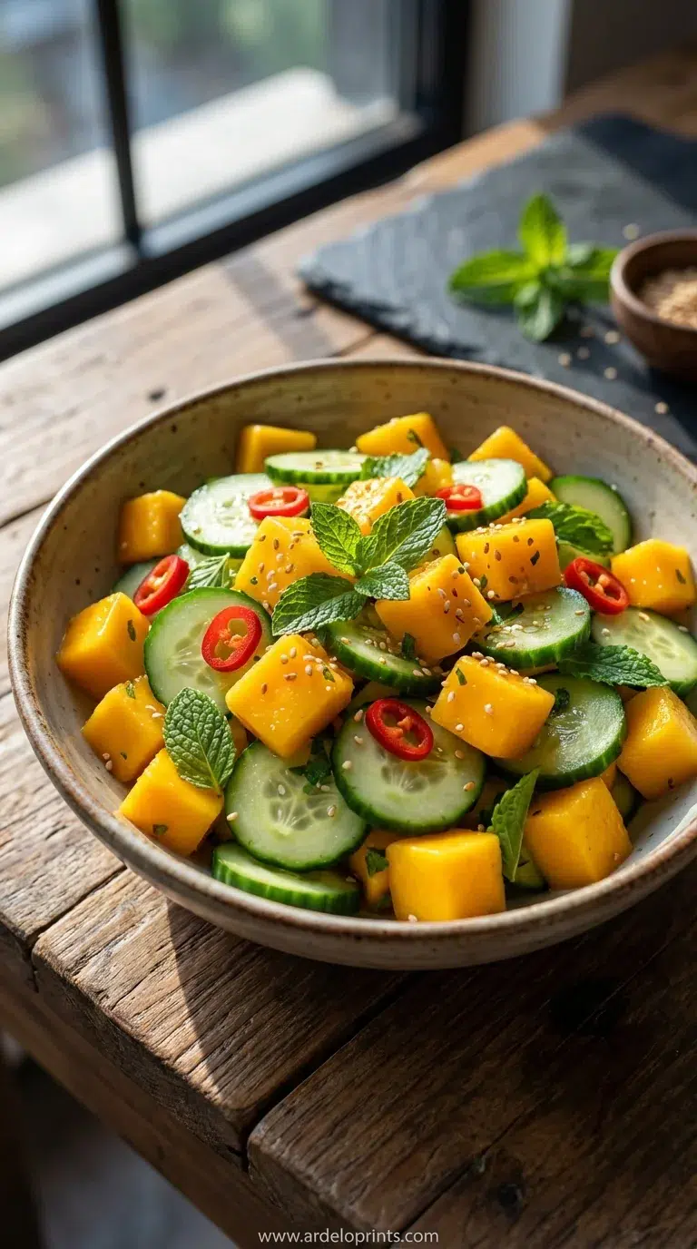 Thai Mango Cucumber Salad: Sweet & Tangy - feature image