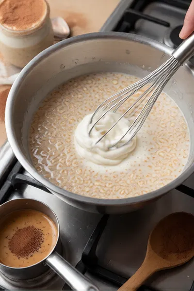 Tiramisu Overnight Oats - cooking process