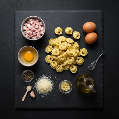 Tortellini Carbonara – Ready in 30 Minutes - cooking process