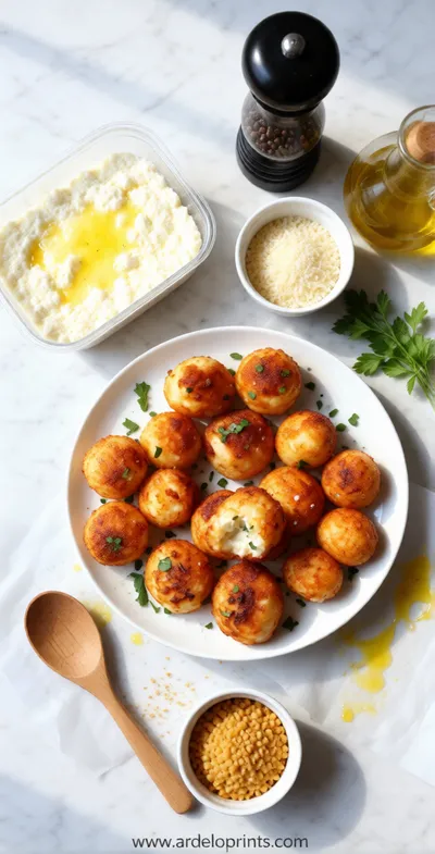 Two Ingredient Cottage Cheese Tots - ingredients preparation