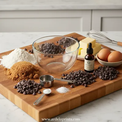 Ultra Thick Bakery Style Chocolate Chip Cookies - cooking process