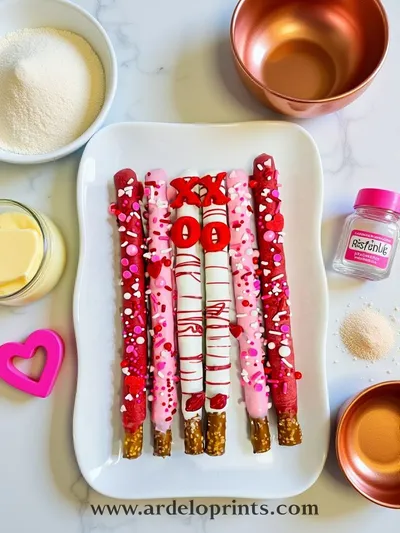 Valentines Pretzels Recipe - cooking process