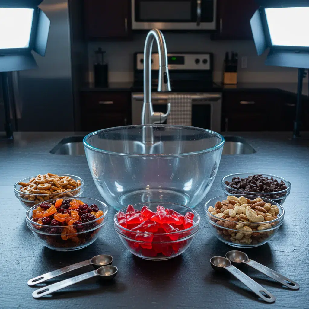 Vampire Bite Trail Mix - ingredients preparation