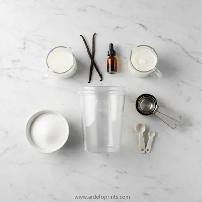 Best Ninja Creami Vanilla Ice Cream Recipe - cooking process