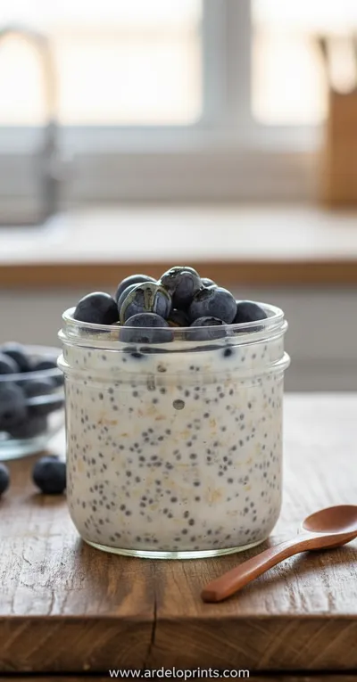Vanilla Overnight Oats Recipe - ready to serve