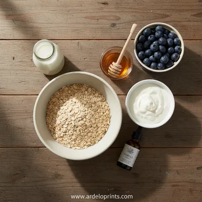 Vanilla Overnight Oats Recipe - cooking process