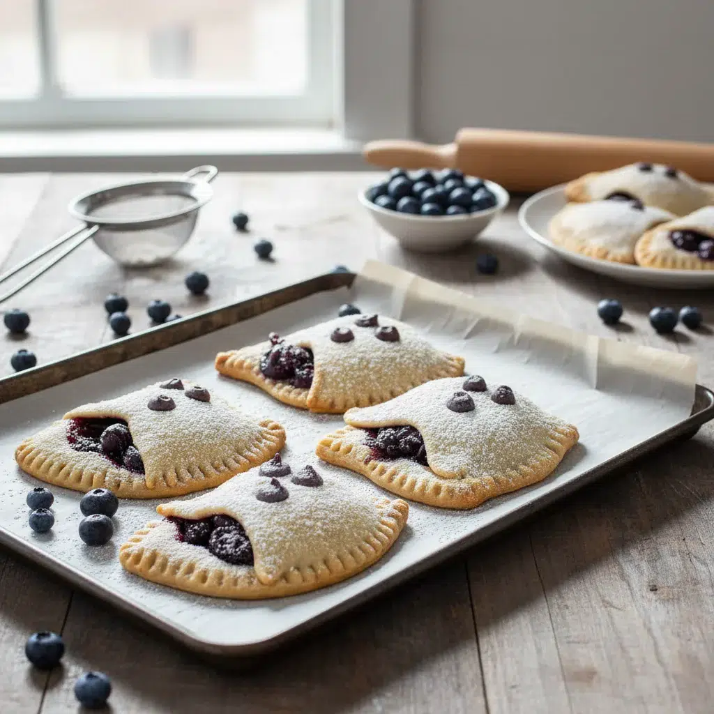 Vegan Blueberry Ghost Hand Pies: Spooky Halloween Treat - feature image