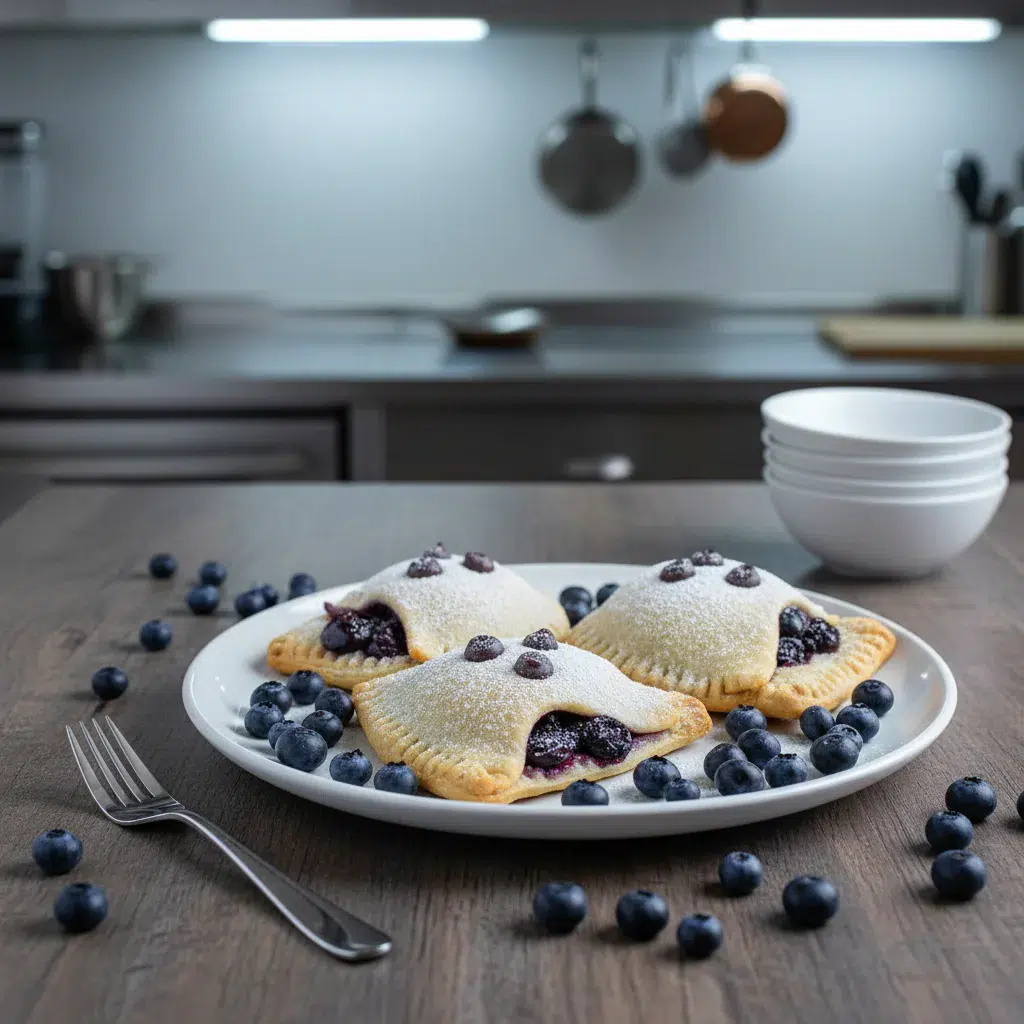 Vegan Blueberry Ghost Hand Pies: Spooky Halloween Treat - final presentation