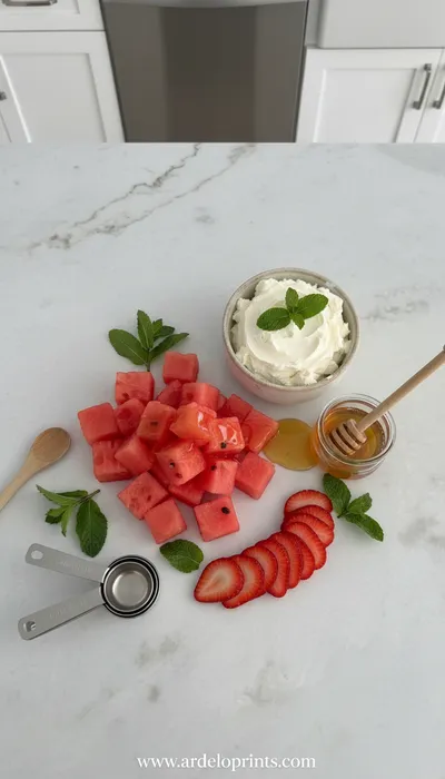Watermelon Cake Recipe - cooking process