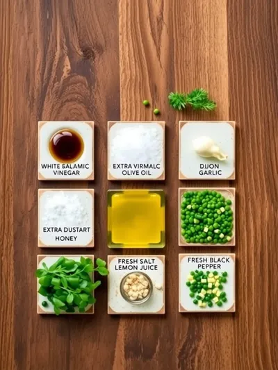 White Balsamic Vinaigrette Recipe - ingredients preparation