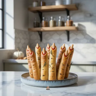 Witch Finger Breadsticks: Spooky Halloween Snack