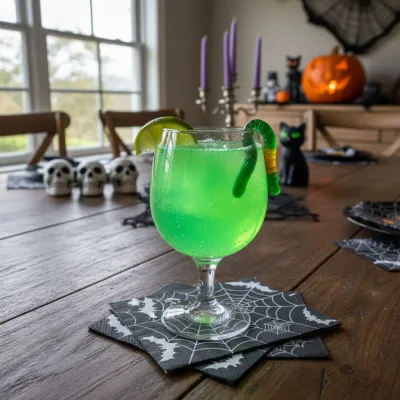 Witch's Potion Punch: Magical Halloween Drink Recipe - ready to serve