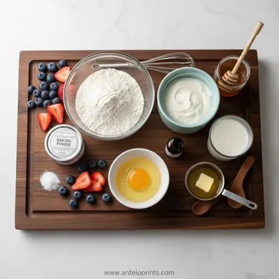 Yoghurt Pancakes Recipe – Fluffy Breakfast Treat - cooking process